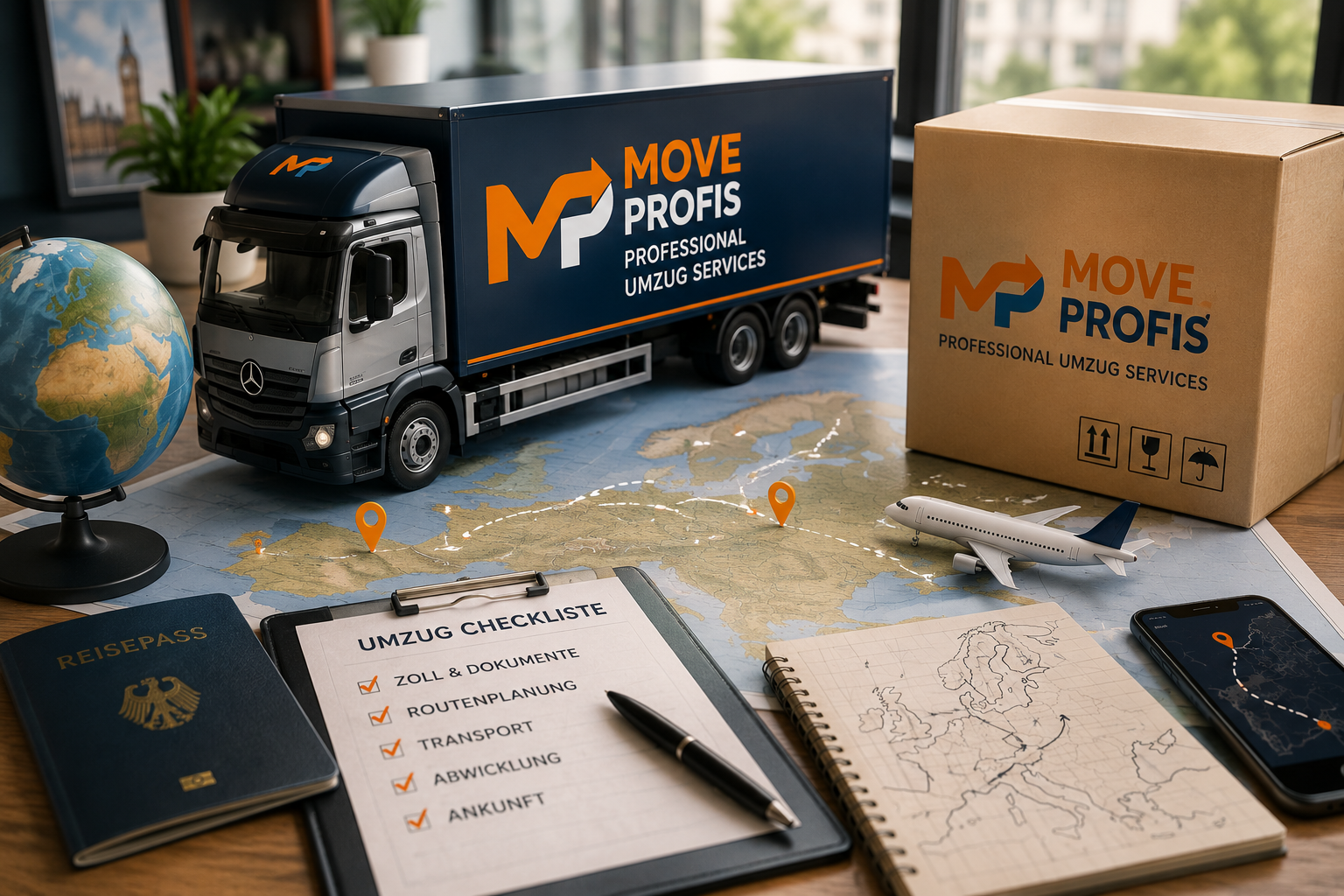 Internationaler Umzug — Move-Profis Transport in Europa